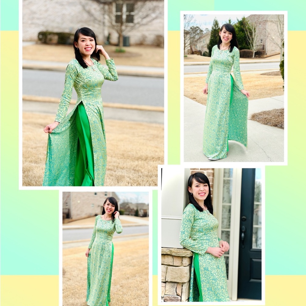 Vietnamese traditional dress Áo dai Size M